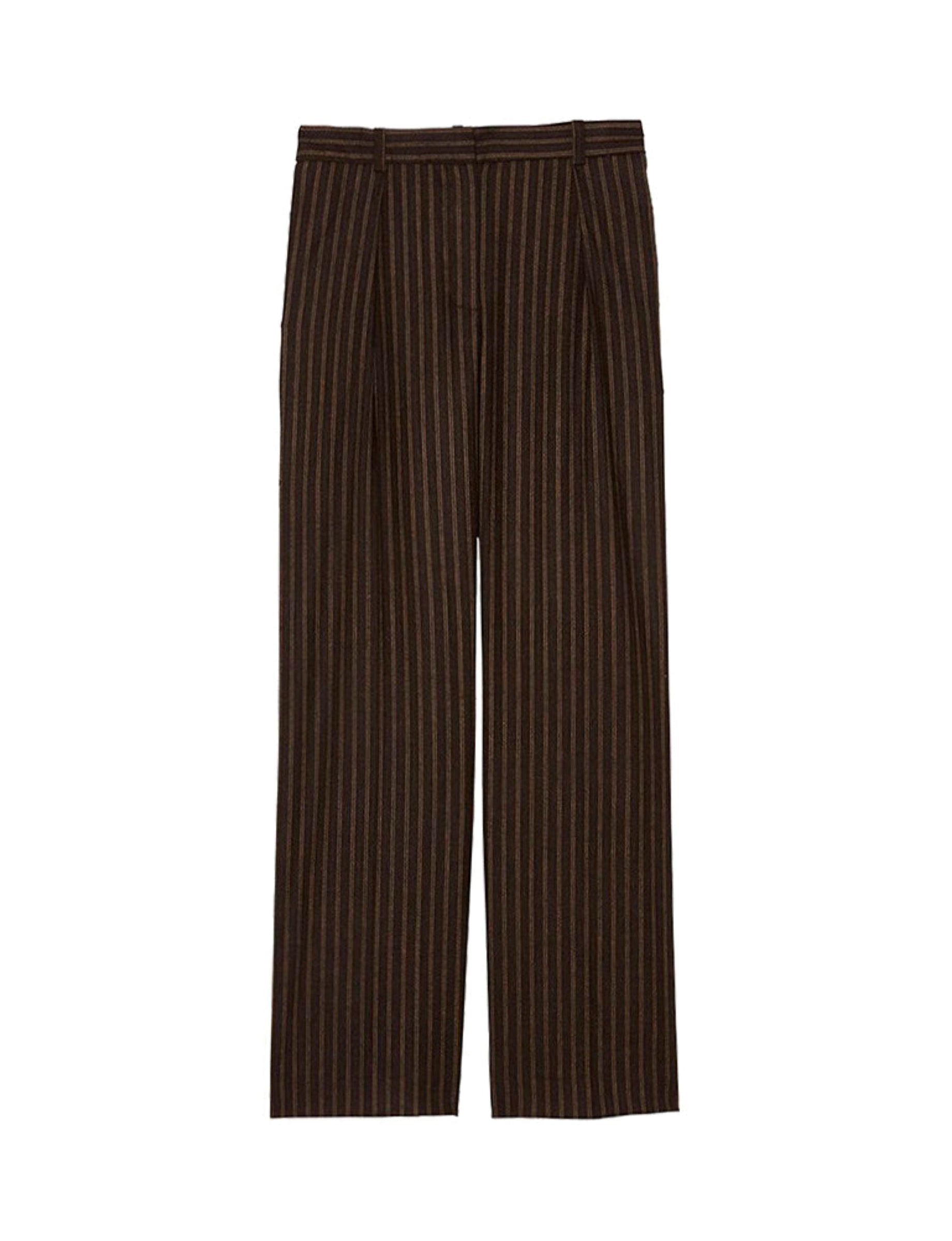 1qty RELIQUAT 75€ 100%  / Pantalon Hector à pinces - Brown Multicolor