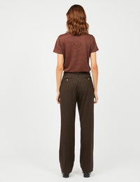 1qty RELIQUAT 75€ 100%  / Pantalon Hector à pinces - Brown Multicolor