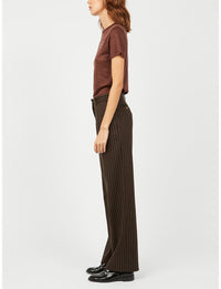 1qty RELIQUAT 75€ 100%  / Pantalon Hector à pinces - Brown Multicolor
