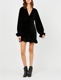 1qty RELIQUAT 170€ 0%  / Robe Louisa courte ajustée - Black