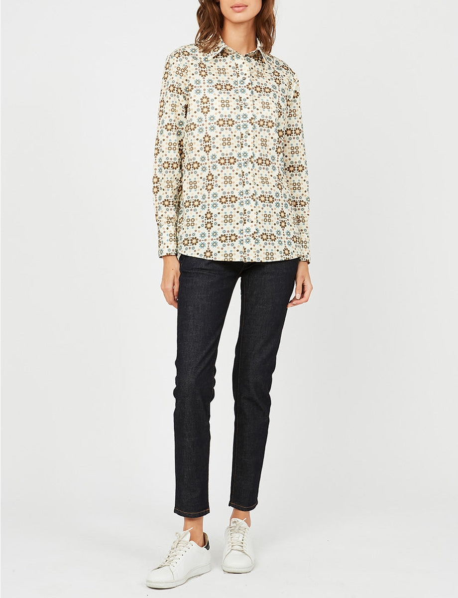 8qty RELIQUAT 95€ 0%  / Chemise droite Maureen - Boulbon Beige