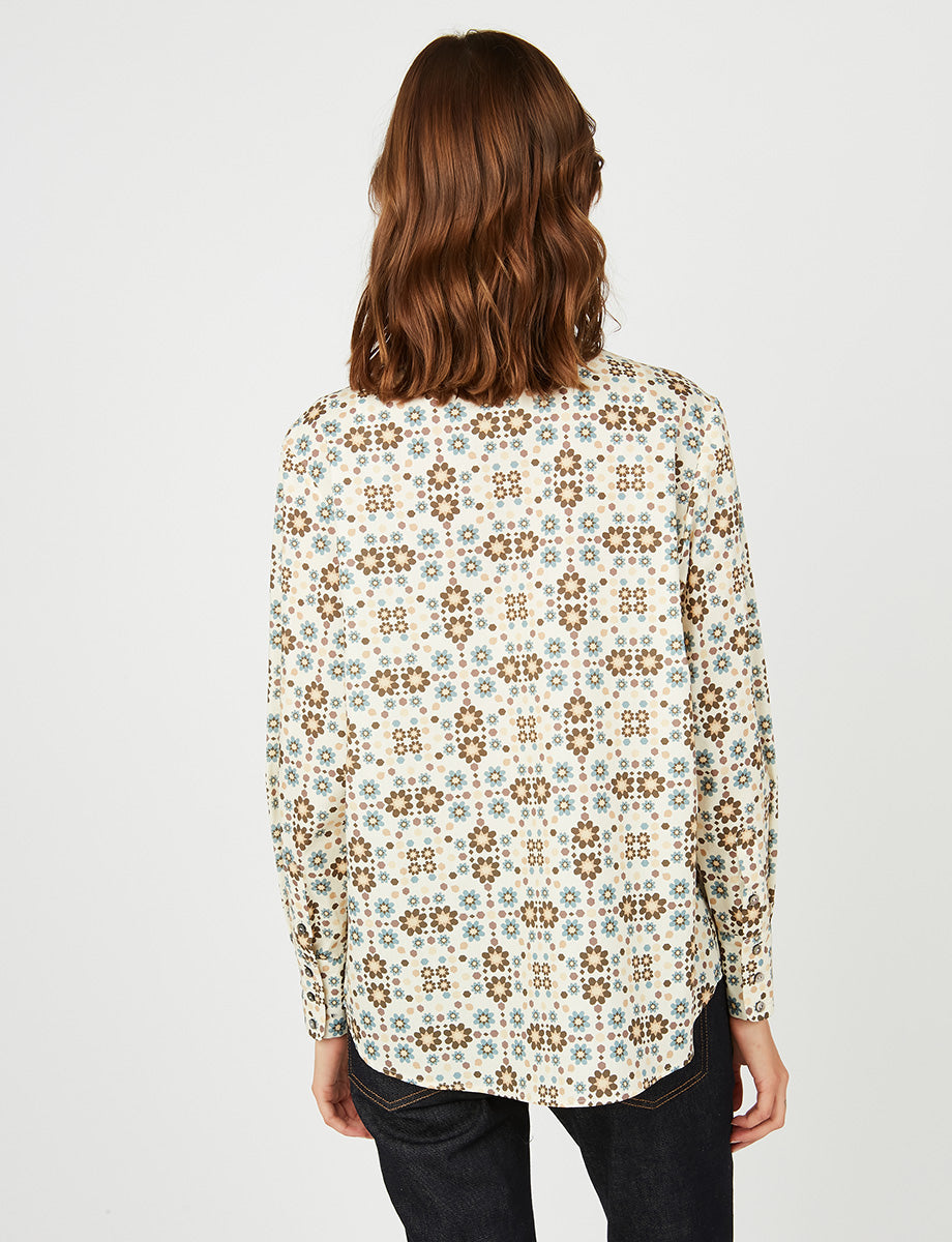 8qty RELIQUAT 95€ 0%  / Chemise droite Maureen - Boulbon Beige