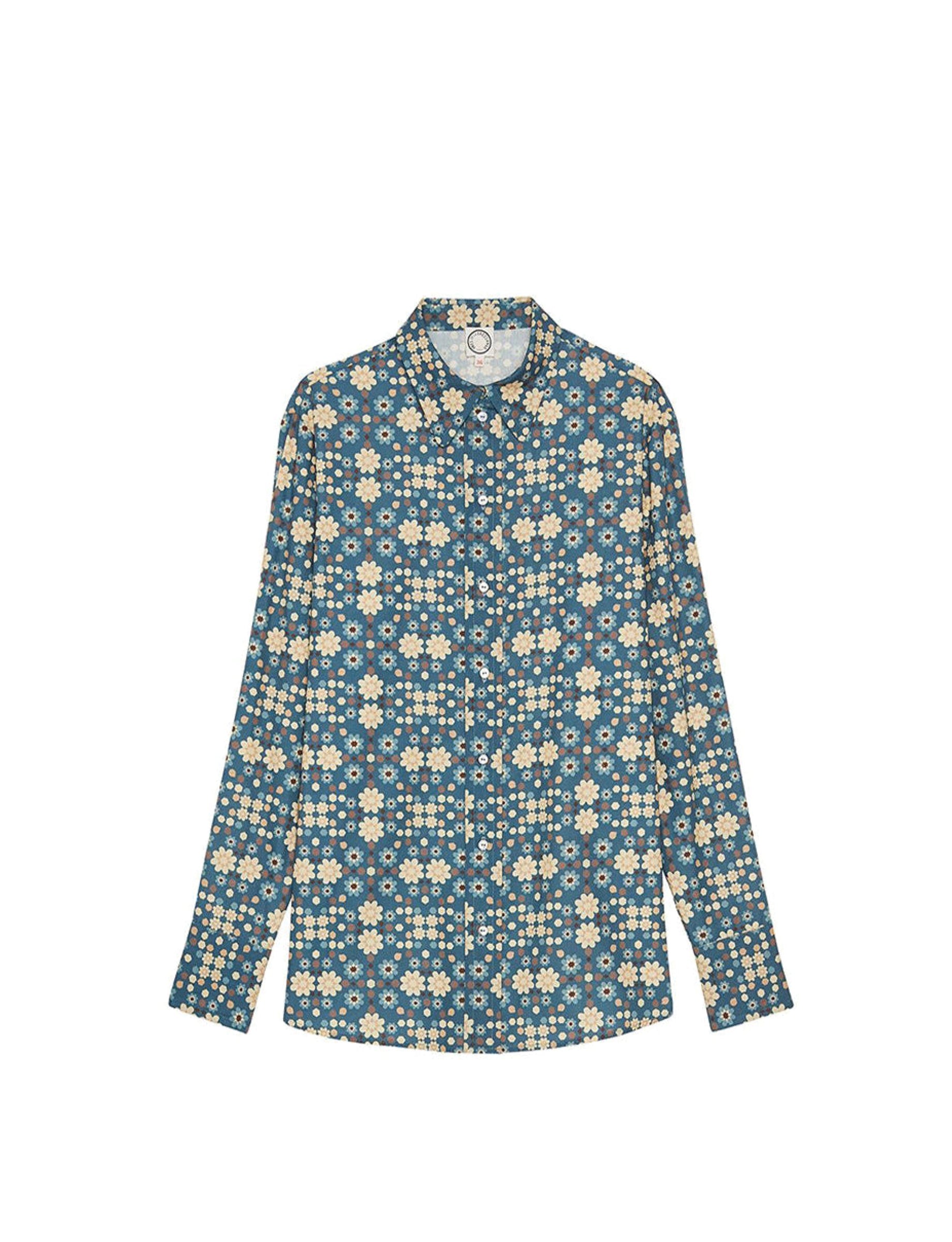 7qty RELIQUAT 80€ 8,3%  / Chemise droite Maureen - Boulbon Blue