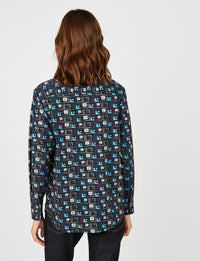 1qty RELIQUAT 80€ 0%  / Chemise droite Maureen - Pixel Blue