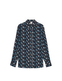 1qty RELIQUAT 80€ 0%  / Chemise droite Maureen - Pixel Blue
