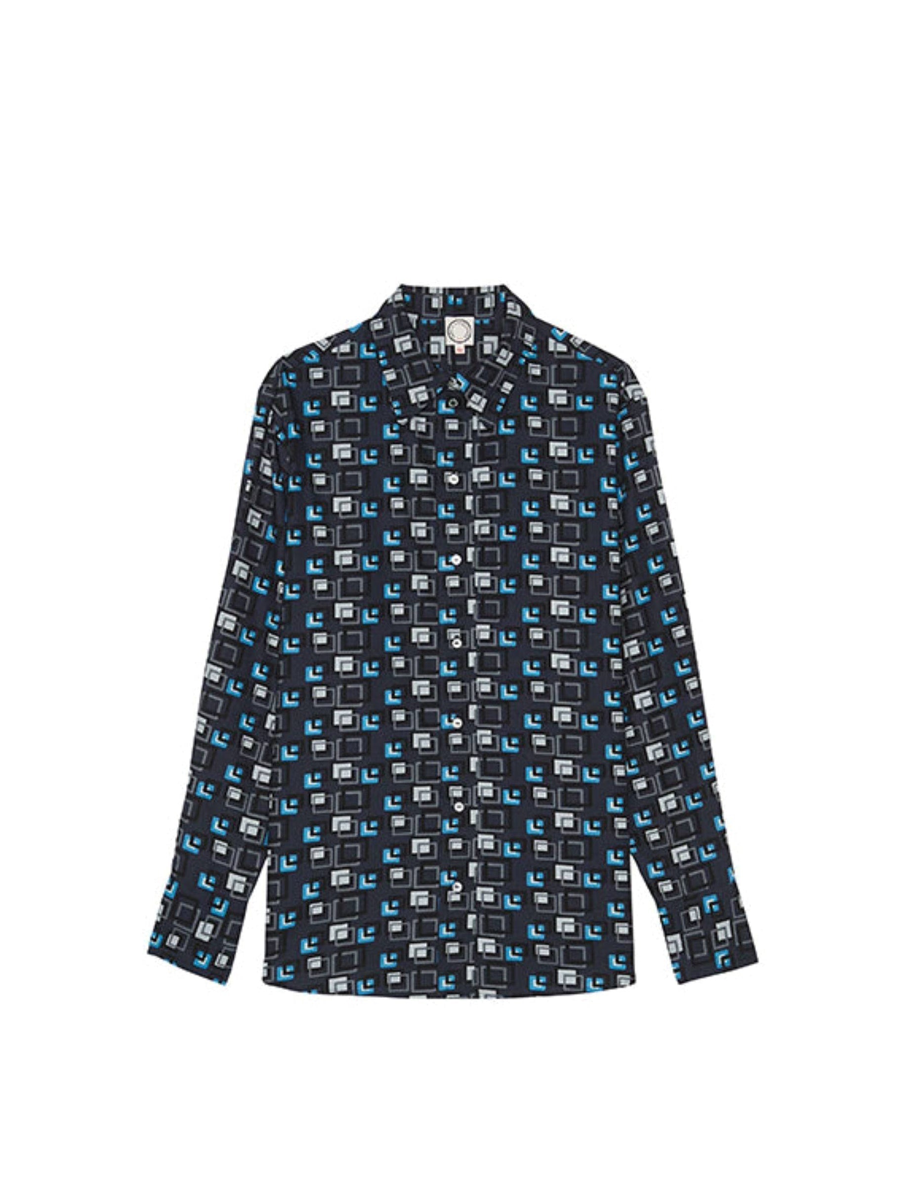 1qty RELIQUAT 80€ 0%  / Chemise droite Maureen - Pixel Blue
