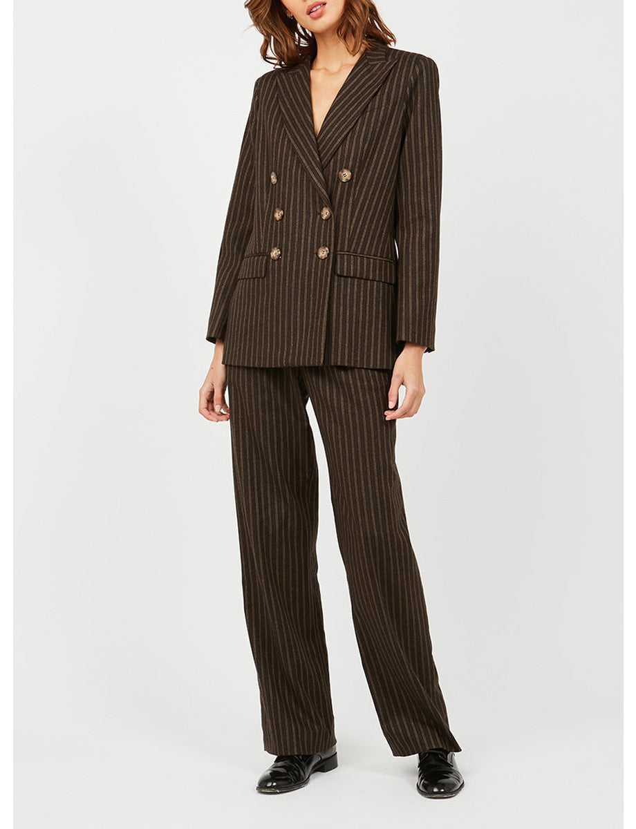 1qty RELIQUAT 120€ 0%  / Blazer croisé  Ezio - Brown Multicolor
