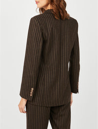1qty RELIQUAT 120€ 0%  / Blazer croisé  Ezio - Brown Multicolor