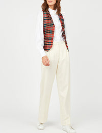 4qty RELIQUAT 75€ 0%  / Veston Robinson en soie - Red Multicolor