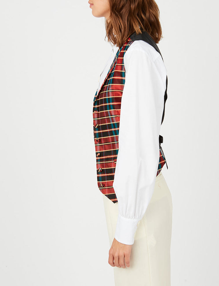 4qty RELIQUAT 75€ 0%  / Veston Robinson en soie - Red Multicolor