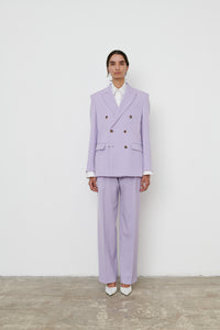 Double Breasted Blazer - Lilac
