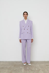 Double Breasted Blazer - Lilac