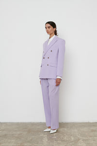 Double Breasted Blazer - Lilac