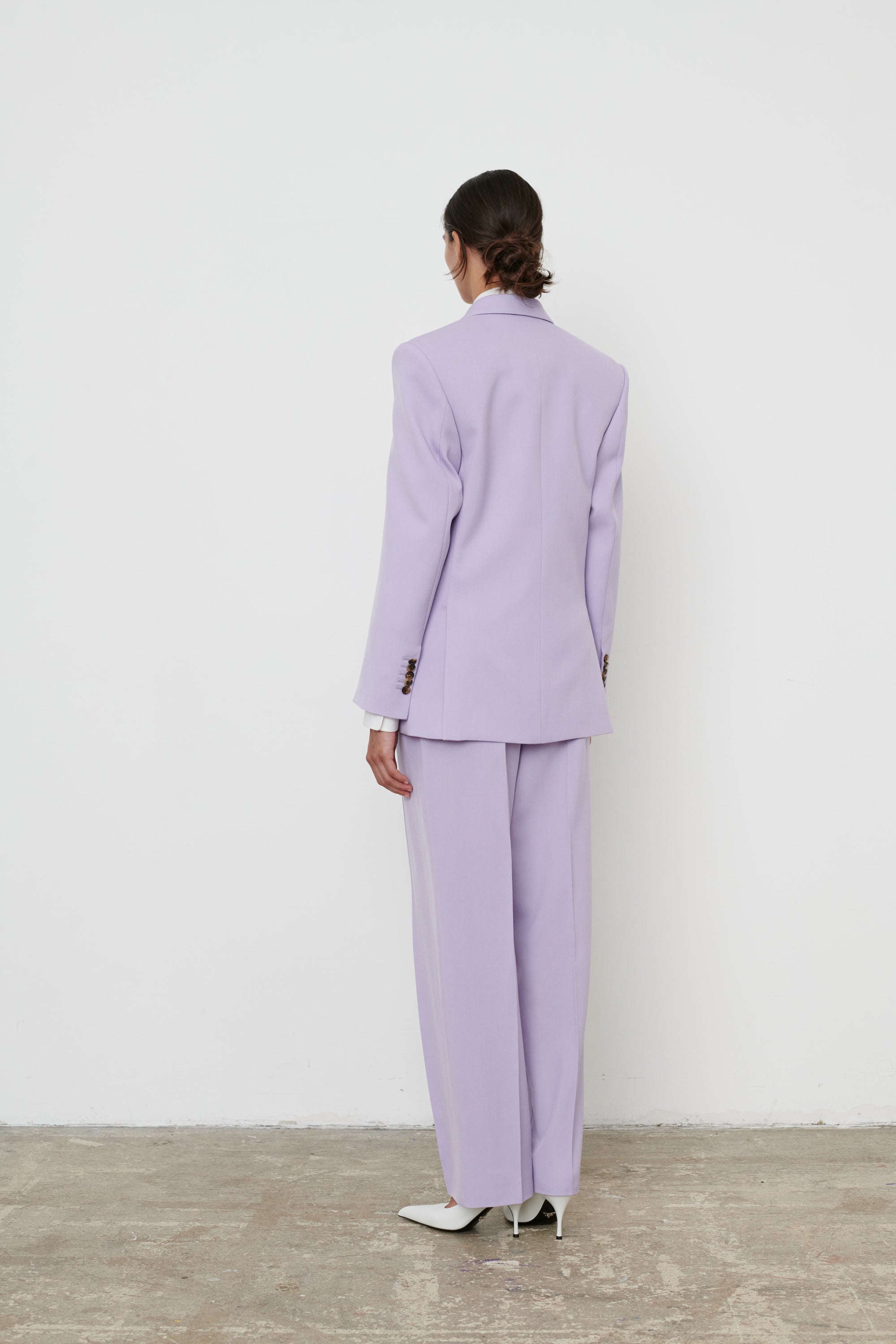 Double Breasted Blazer - Lilac