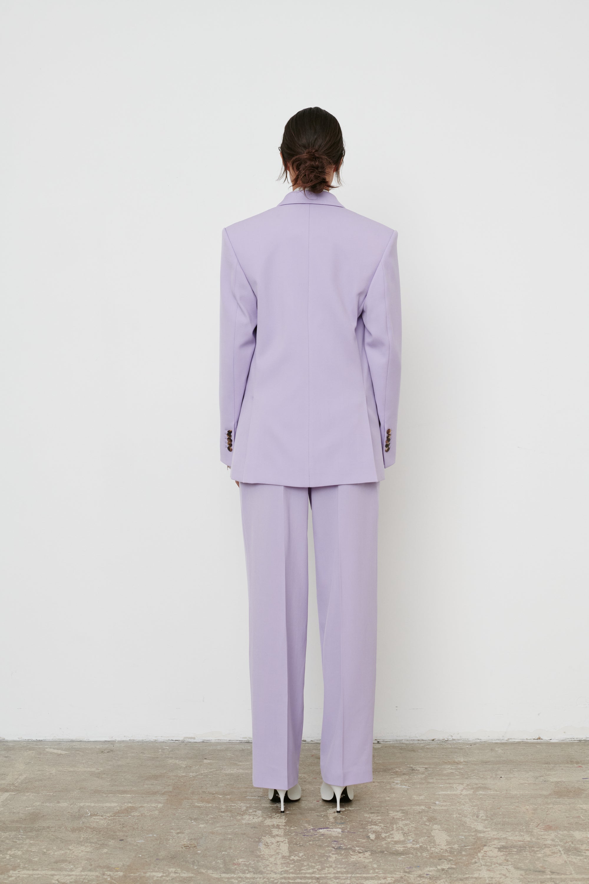 Double Breasted Blazer - Lilac