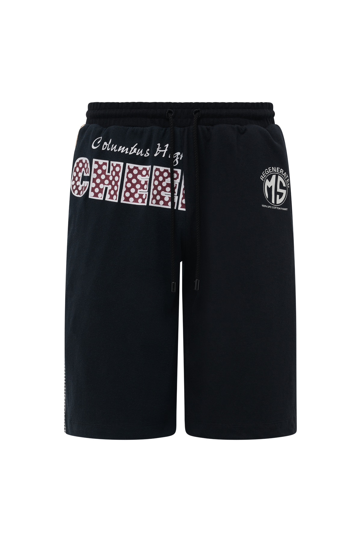 Bermuda graphique Upcyclé - Black