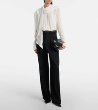 Chemisier Sheer Twist - Camellia & White