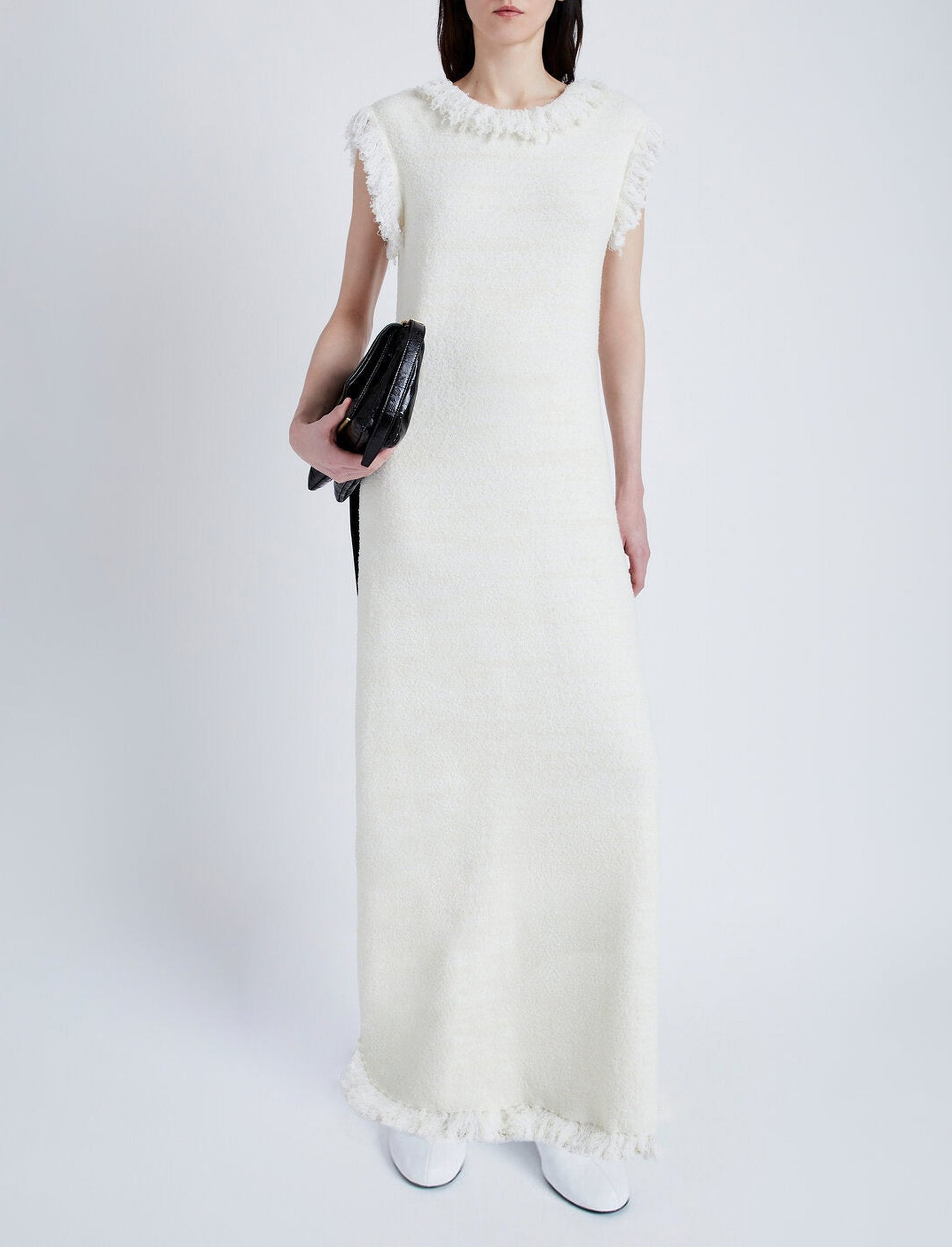 Robe Toni texturée en laine - Ivory