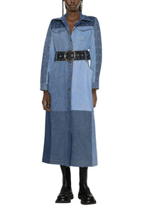 PRIX MARQUE : 490€_Medium Dark Blue Moono Manteau - Medium Dark Blue Moono