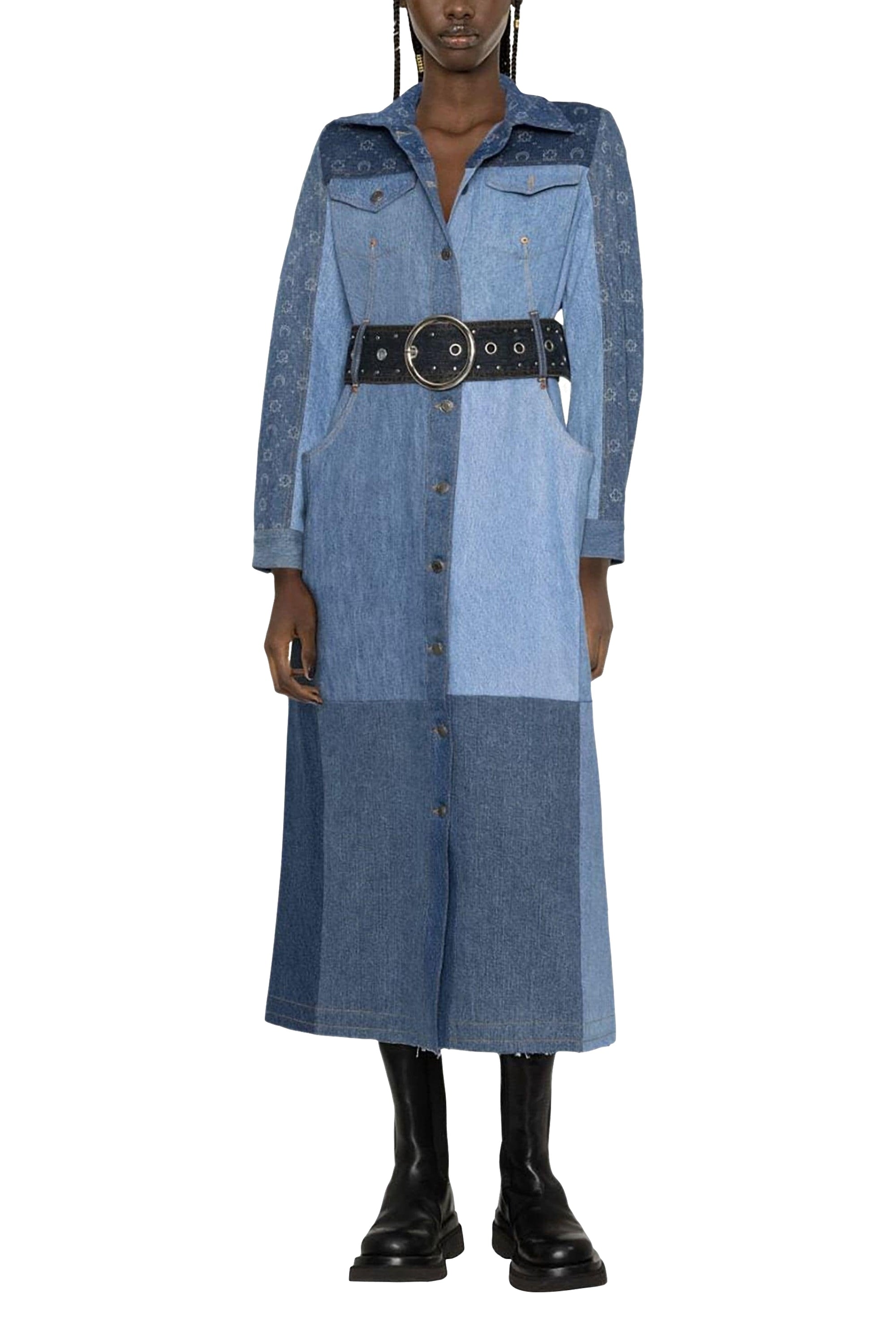 PRIX MARQUE : 490€_Medium Dark Blue Moono Manteau - Medium Dark Blue Moono