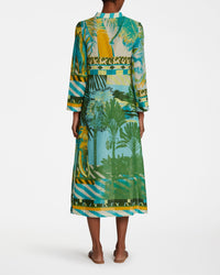 Caftan Giada à imprimé - Green