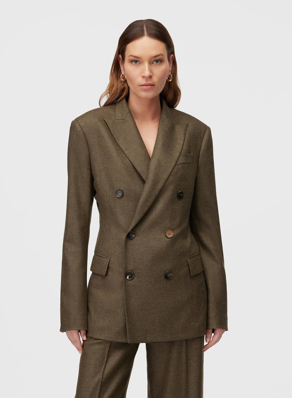 MILITARY GREEN TAILORING JACKET