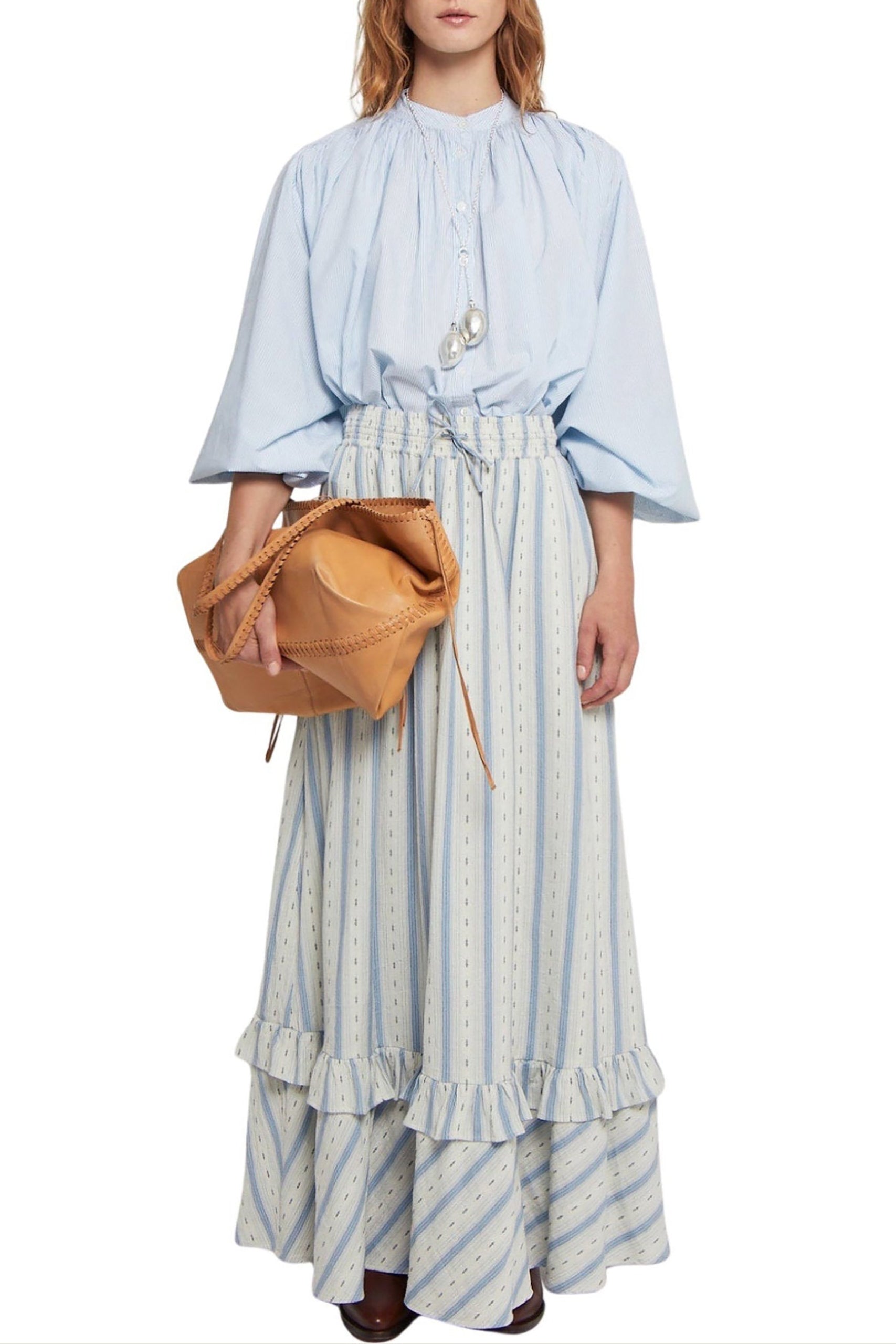 Jupe Lala coupe maxi - Blue