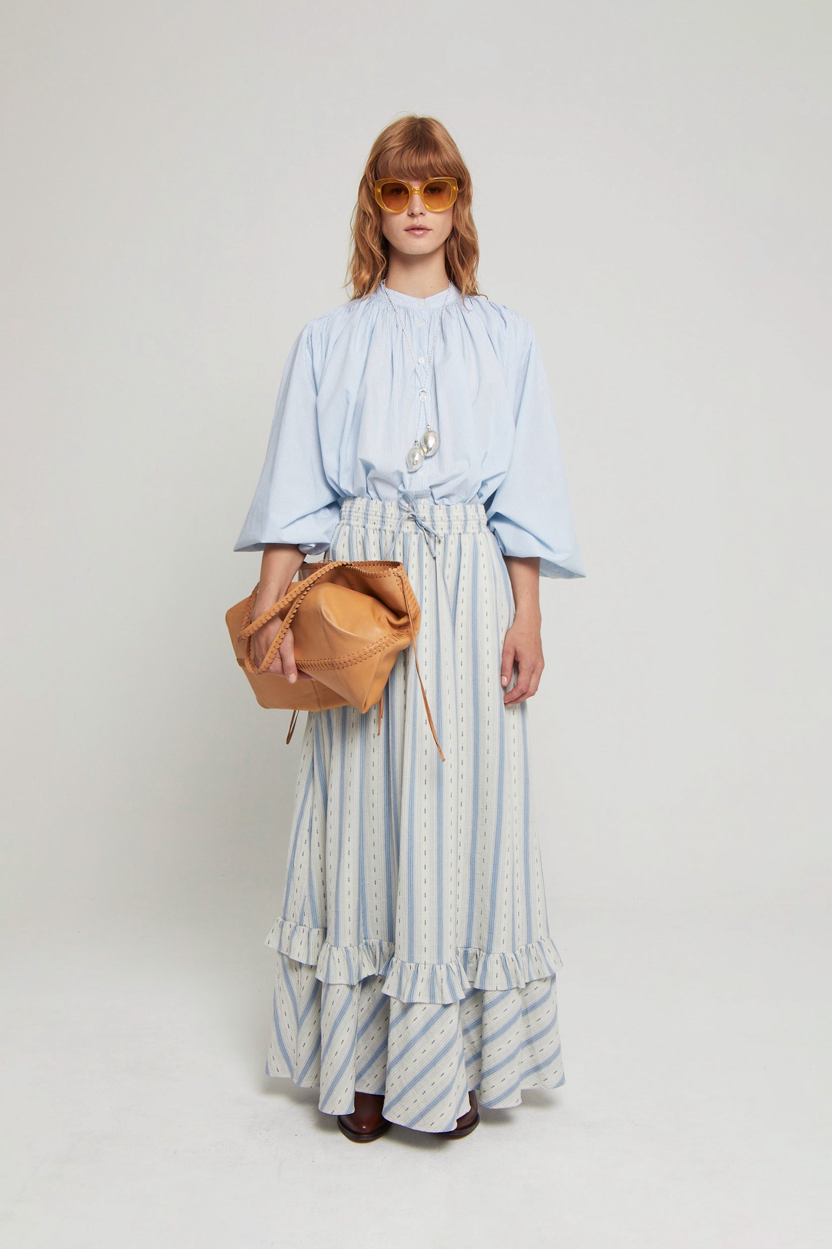 ZNOSTOCK_BLUE SHIRT OLIVE - Blue