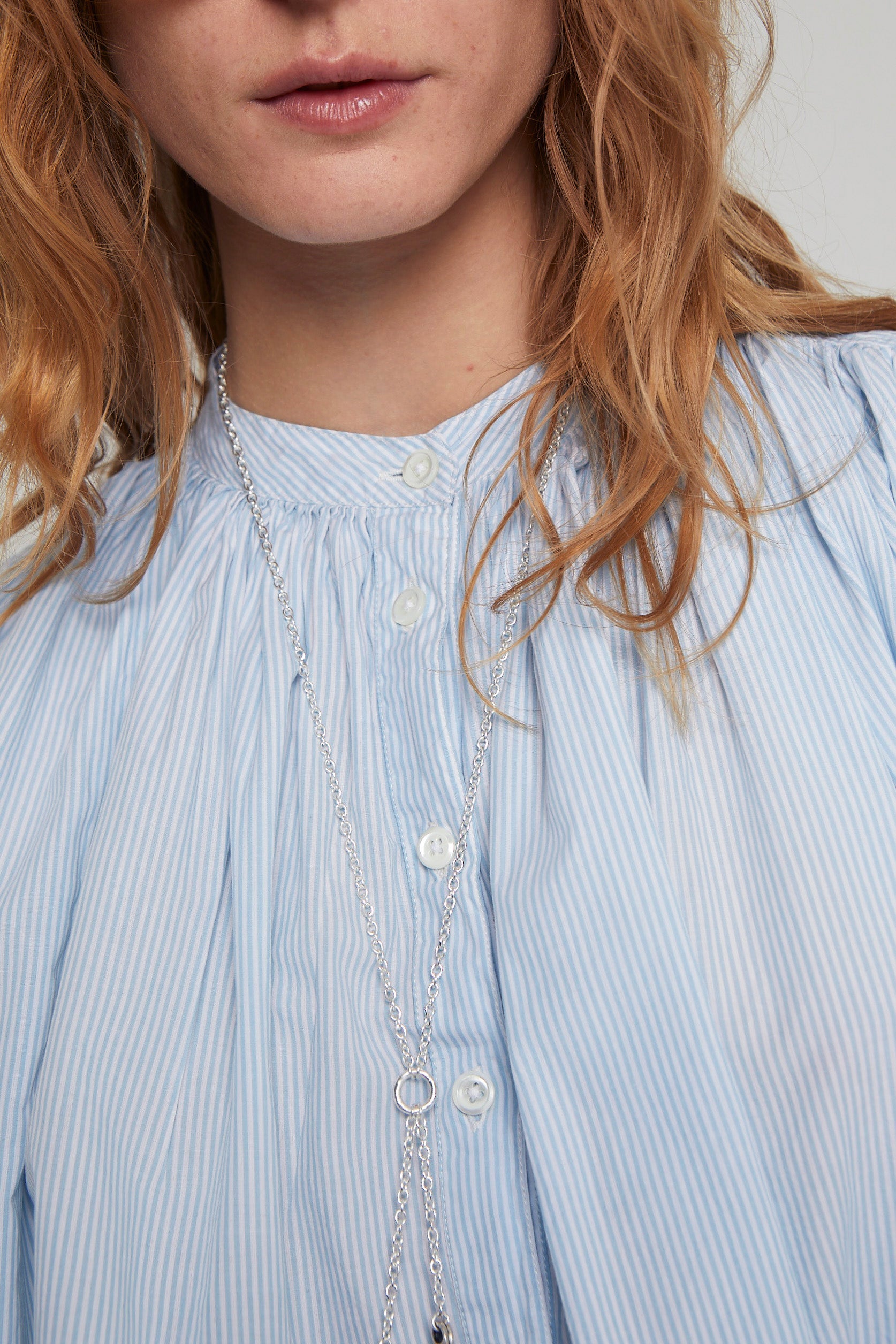 ZNOSTOCK_BLUE SHIRT OLIVE - Blue