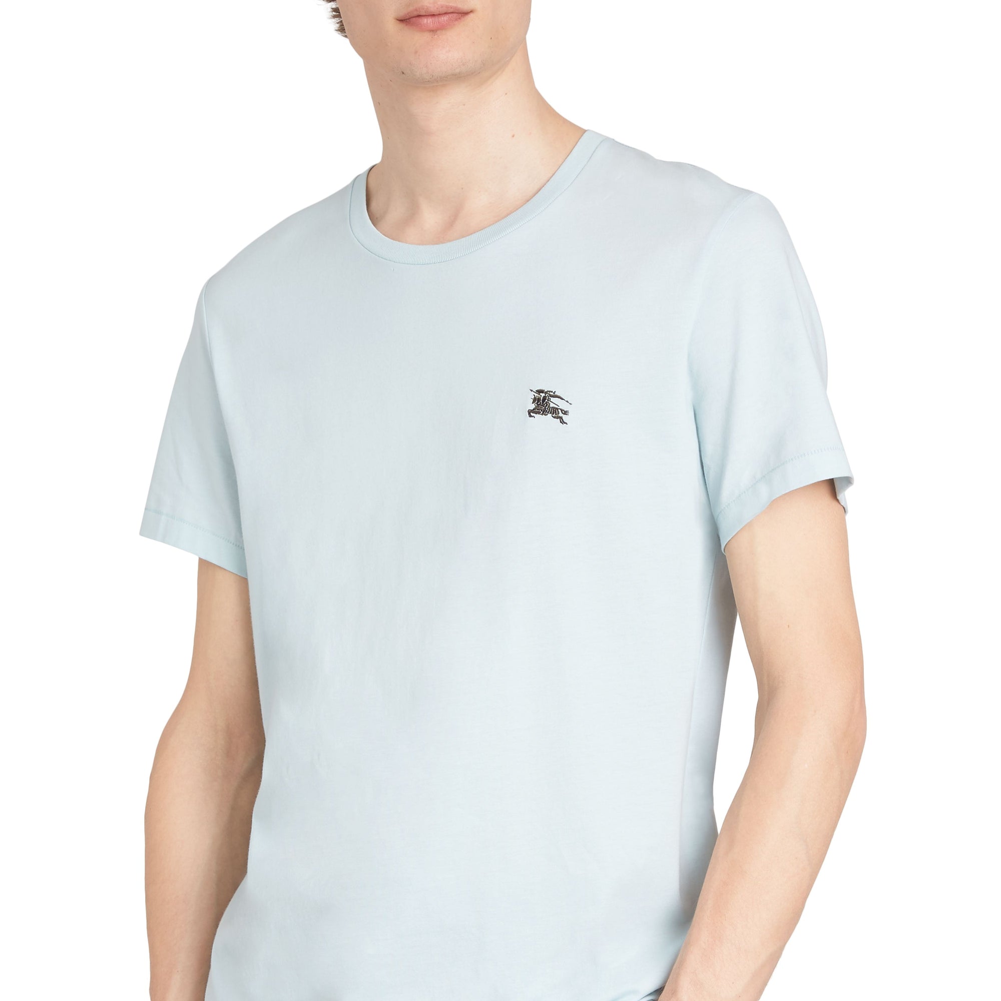 1 qty T-shirt à broderie cavalier - Pearl Blue