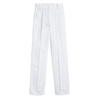 50 qty Pantalon taille haute en drill de coton - White