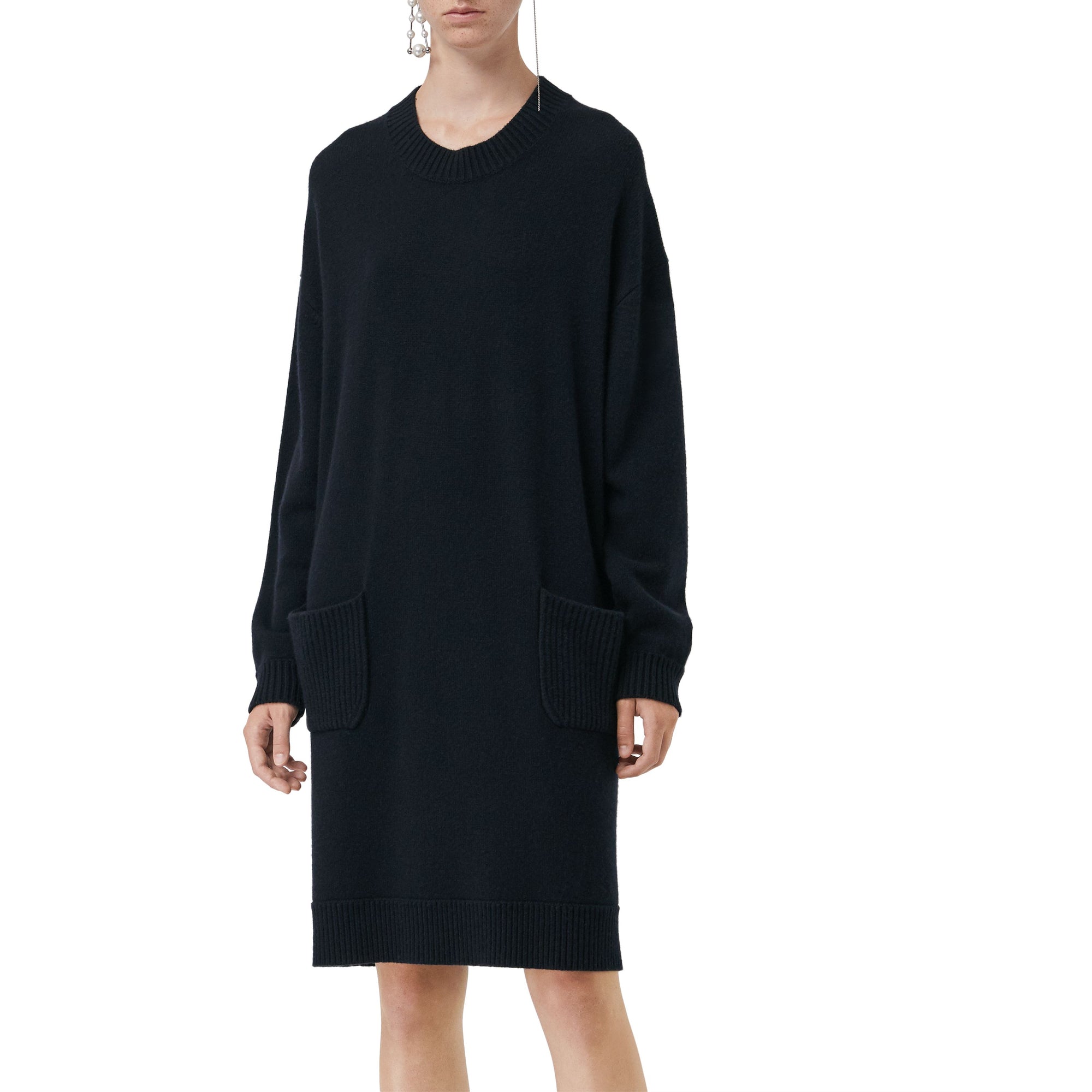 ZZNOSTOCK Robe pull en cachemire - Navy