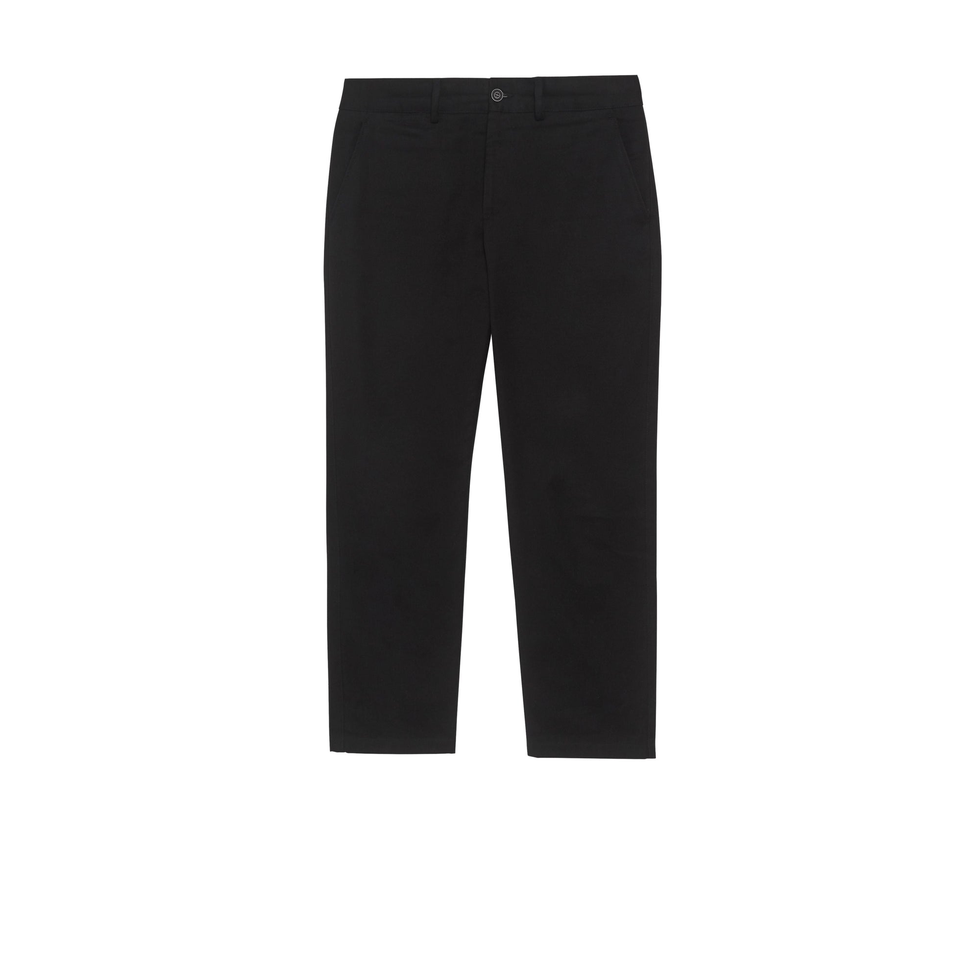 ZZNOSTOCK Pantalon chino slim en coton mélangé - Black