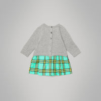 2 qty Robe pull en coton à motif check - Turquoise Check