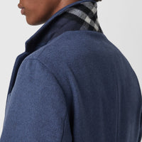 2 qty Manteau en laine et cachemire - Dark Canvas Blue