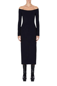 Long Sleeve Aphrodite Dress - Black