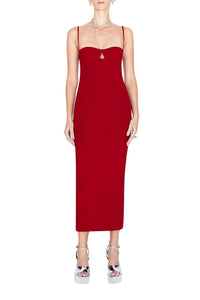 Sculpted Amelia Dress - Rouge Piaf