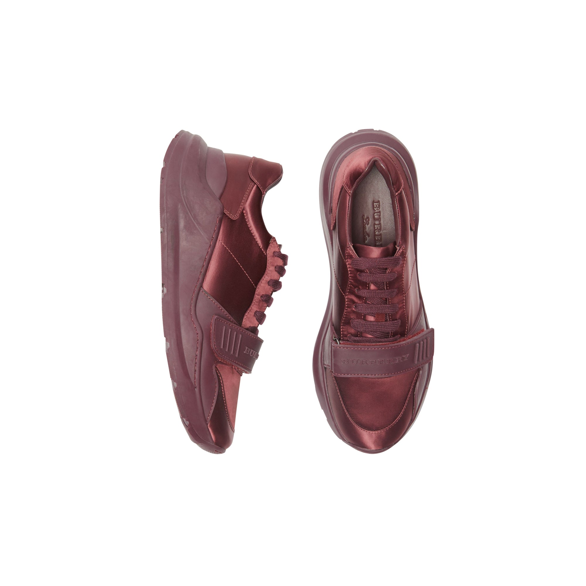 2 qty Sneakers en satin - Claret