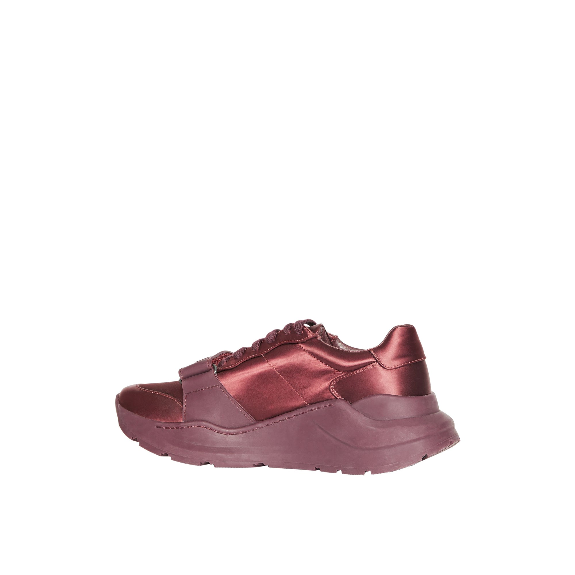 2 qty Sneakers en satin - Claret