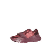 2 qty Sneakers en satin - Claret