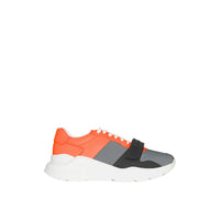 3 qty Sneakers color-block - Silver Grey & Orange