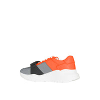 3 qty Sneakers color-block - Silver Grey & Orange