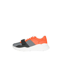 3 qty Sneakers color-block - Silver Grey & Orange