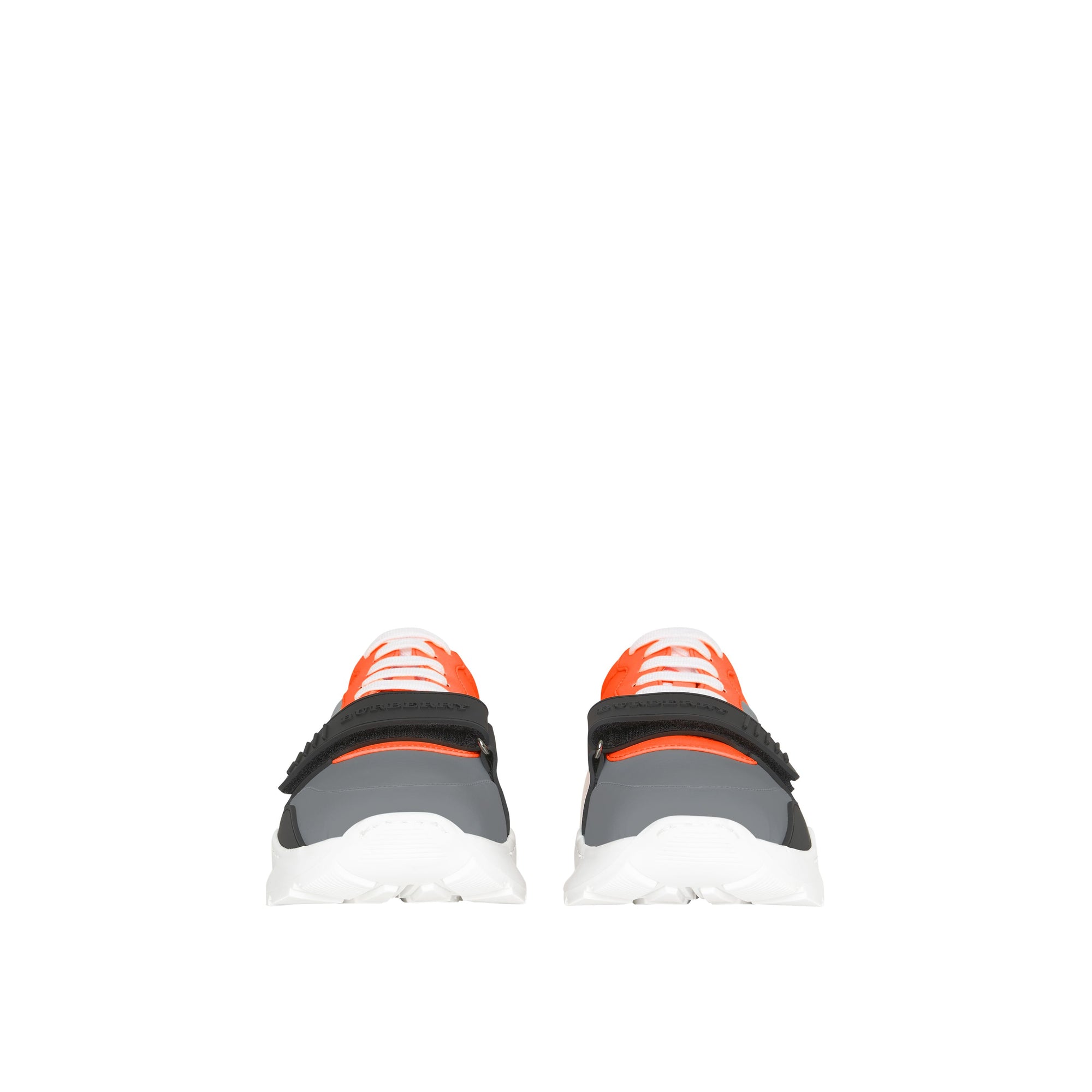 3 qty Sneakers color-block - Silver Grey & Orange