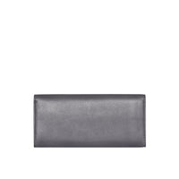 1 qty Portefeuille continental en cuir - Charcoal Grey