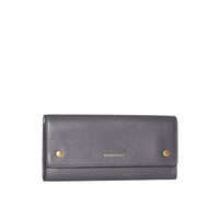 1 qty Portefeuille continental en cuir - Charcoal Grey