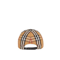 1 qty Casquette à motif Vintage check - Antique Yellow Check