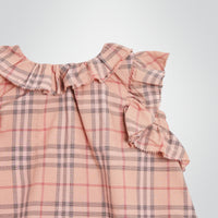 ZZNOSTOCK Robe et bloomer en coton à motif check - Light Rose