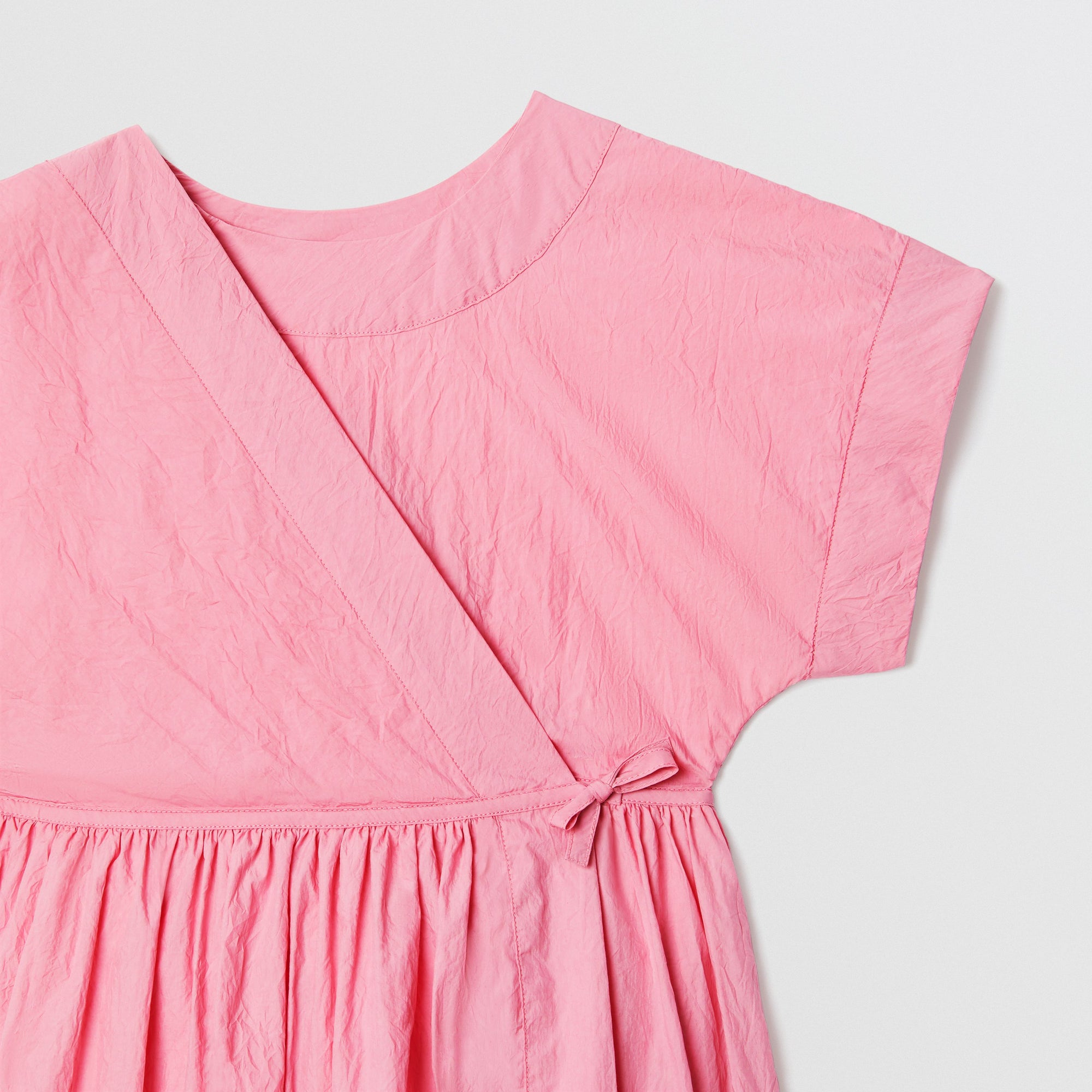 ZZNOSTOCK Robe portefeuille en coton mélangé - Bright Rose