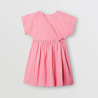 ZZNOSTOCK Robe portefeuille en coton mélangé - Bright Rose